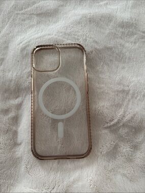 Clear Rose Gold MagSafe-Compatible Phone Case